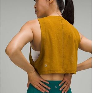 Lululemon All Yours Crop Tank Top Train
Gold Spice 8